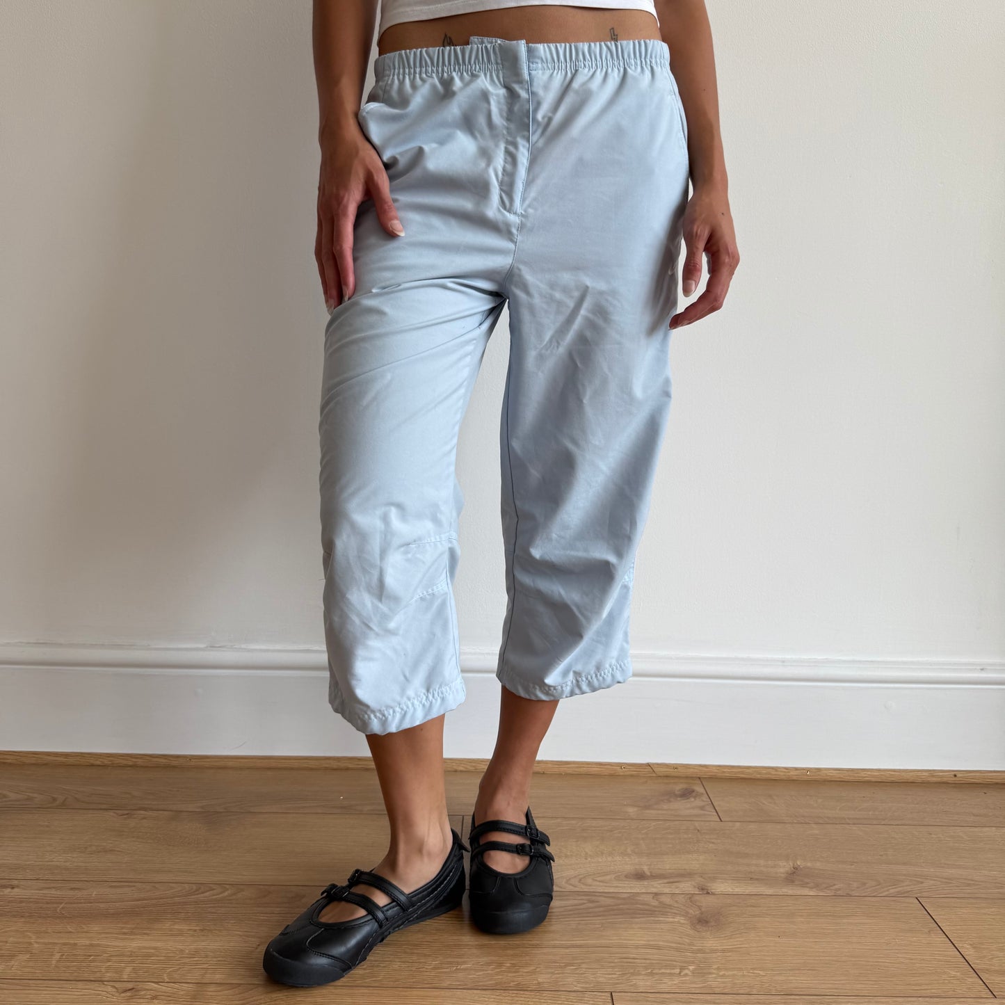 Baby blue Nike capris - Size S