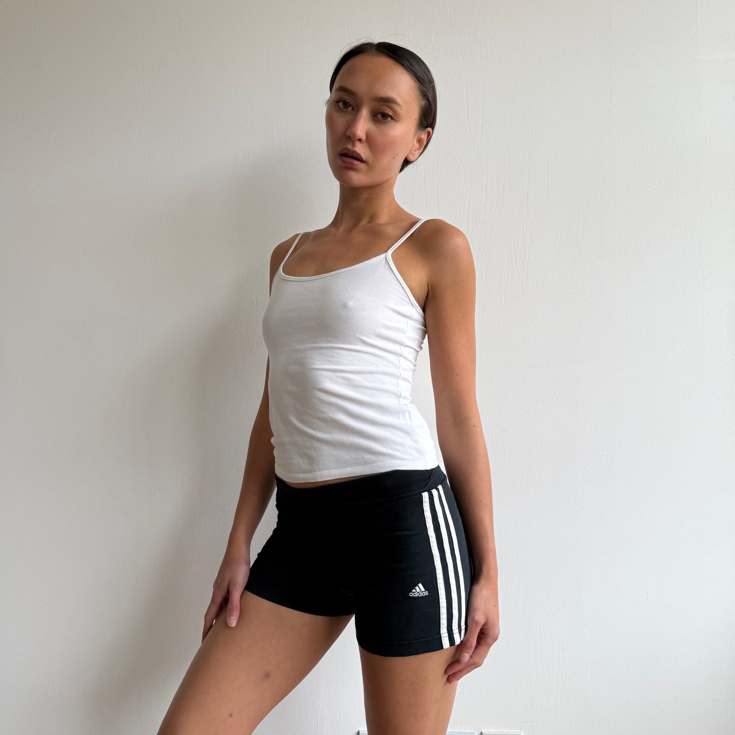Navy Adidas mini shorts - Size S