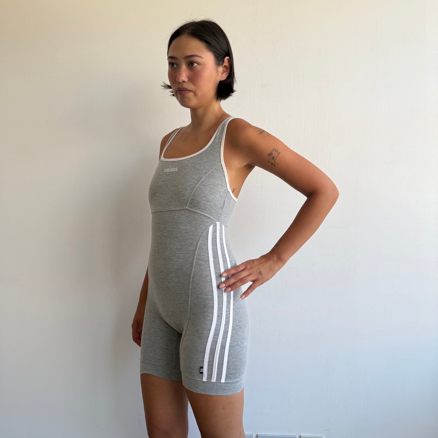 Grey Adidas unitard - Size S