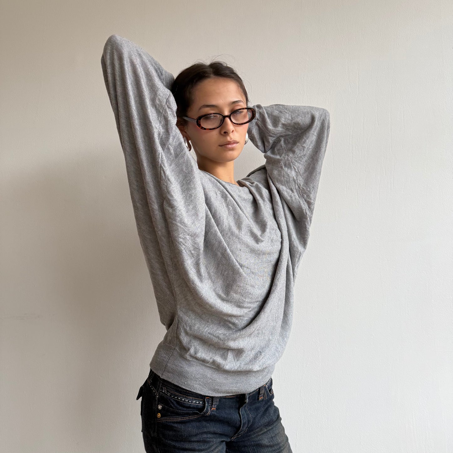 Grey slouchy jumper - Size S