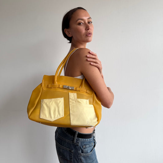 Orange jelly ‘firkin’ bag - One Size