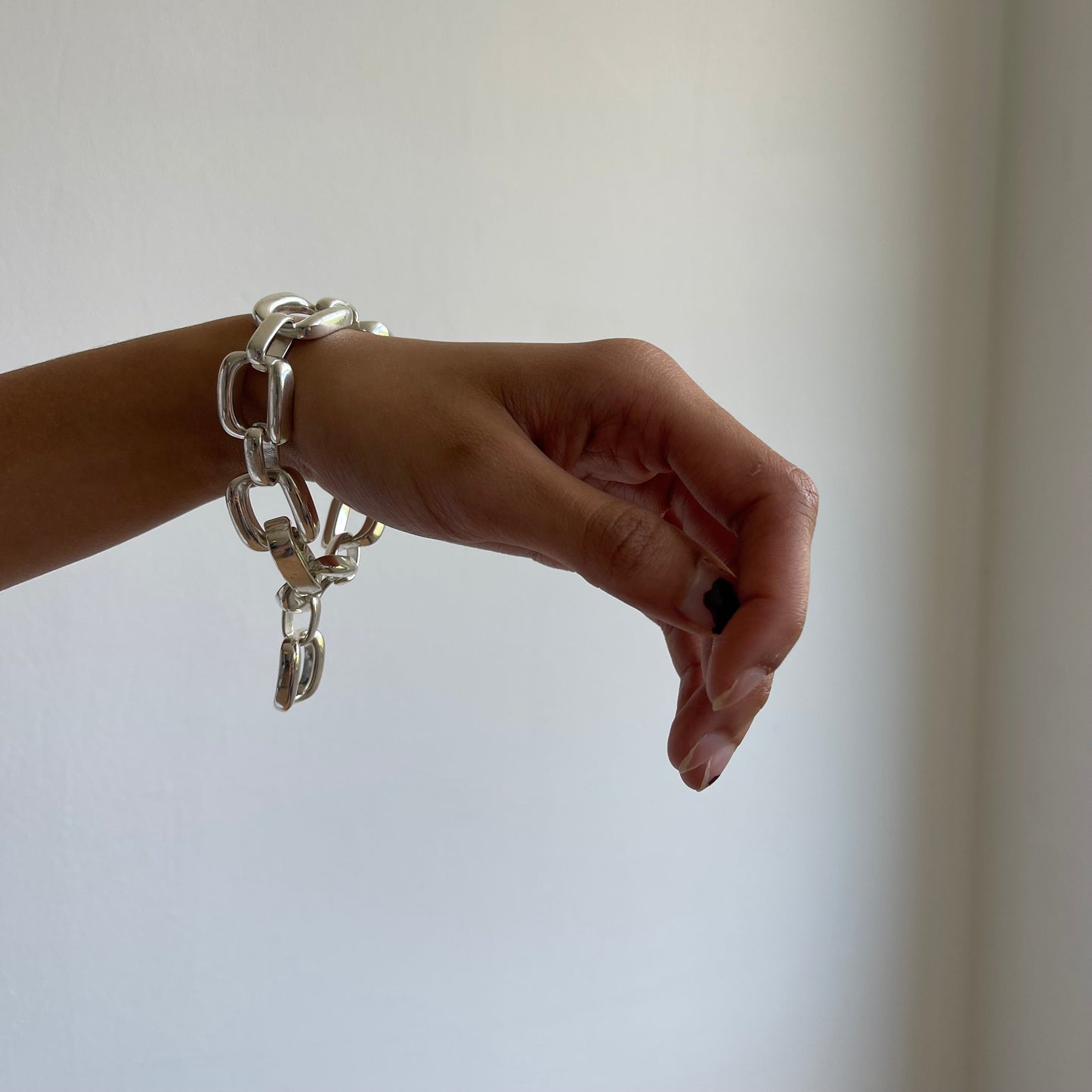 Silver link bracelet - O/S