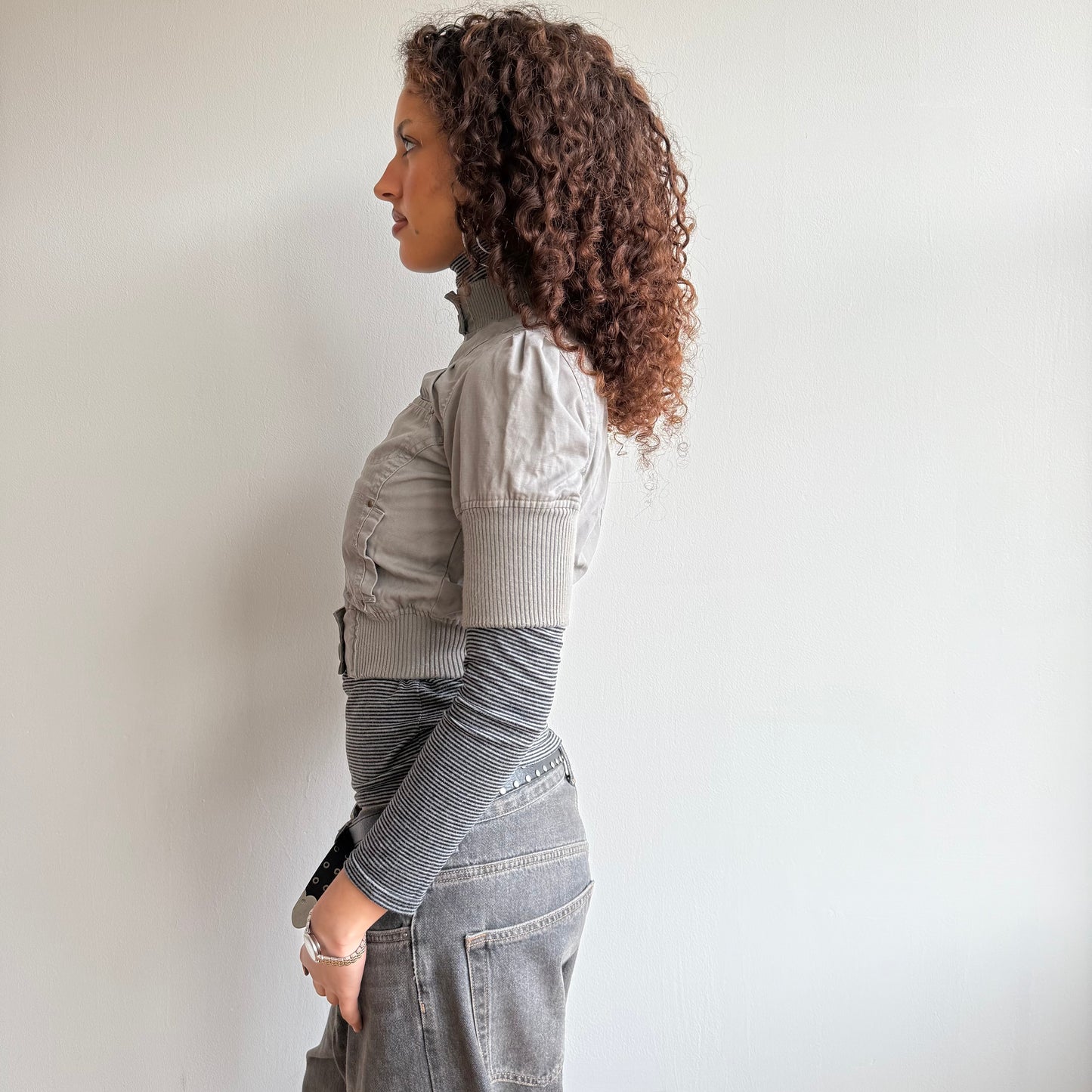 Short sleeve cargo jacket - Size XS