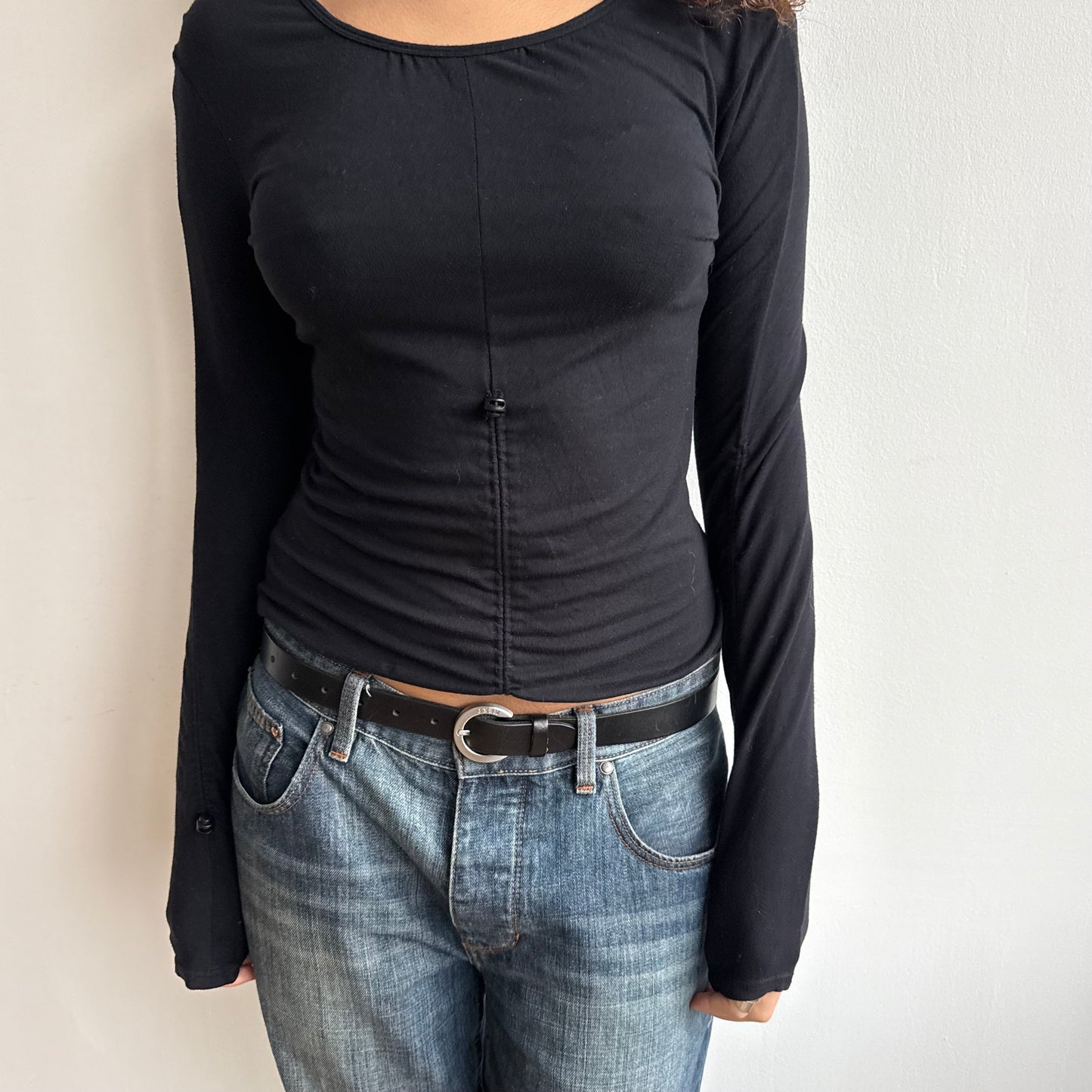 Cop Copine black toggle top - Size S