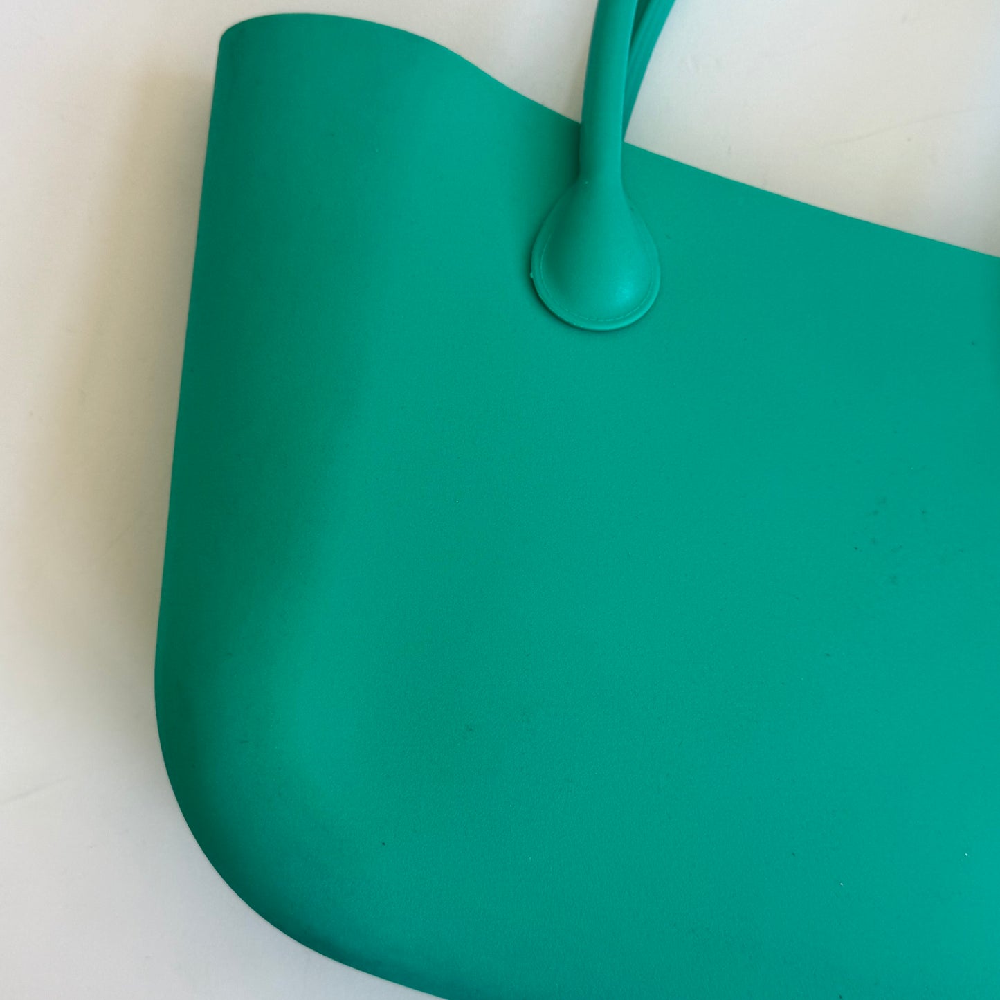 Turquoise jelly bucket bag - One Size