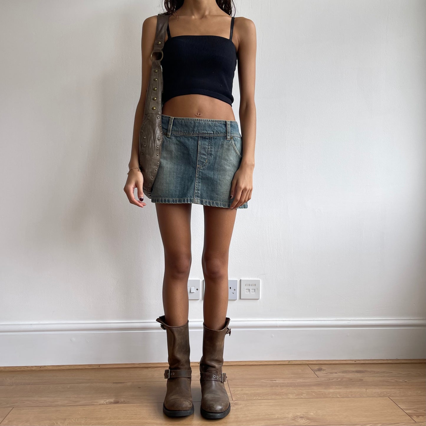 Denim mini skirt - Size S