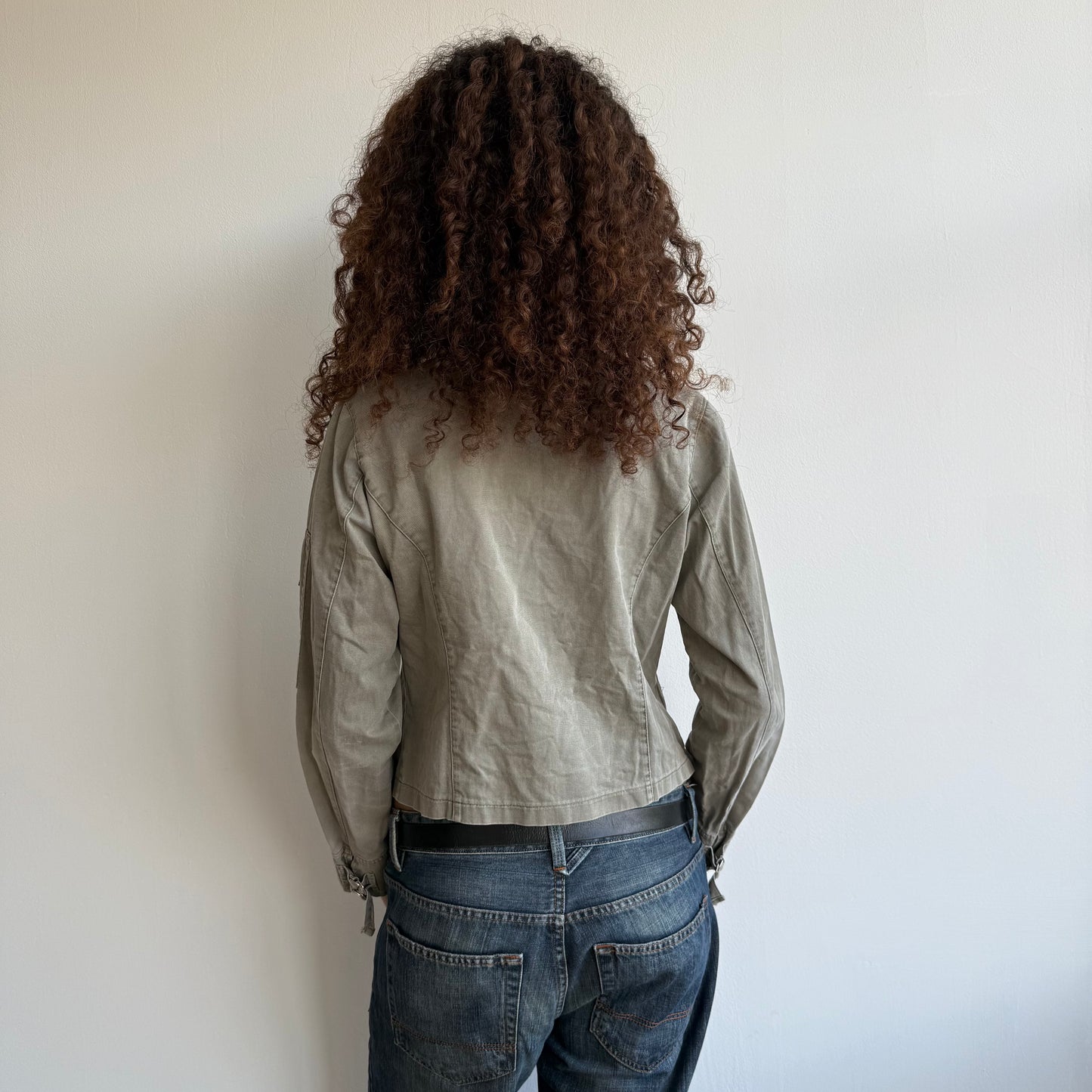 Khaki cargo jacket - Size S/M
