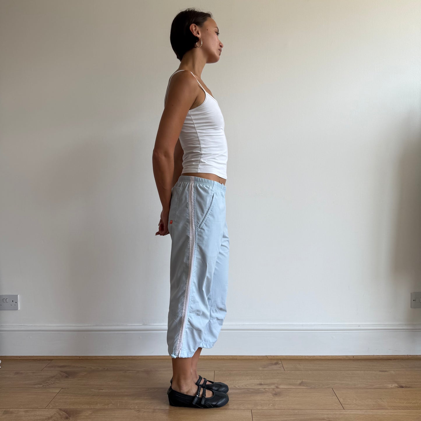 Baby blue Nike capris - Size S
