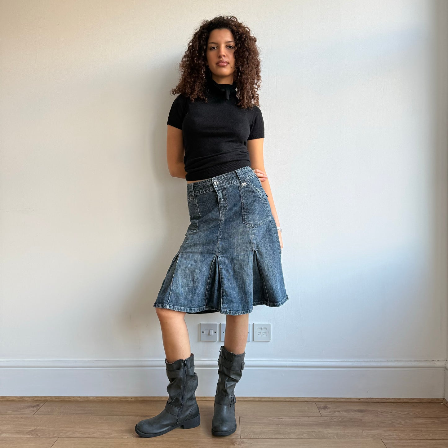 Denim midi skirt - Size S