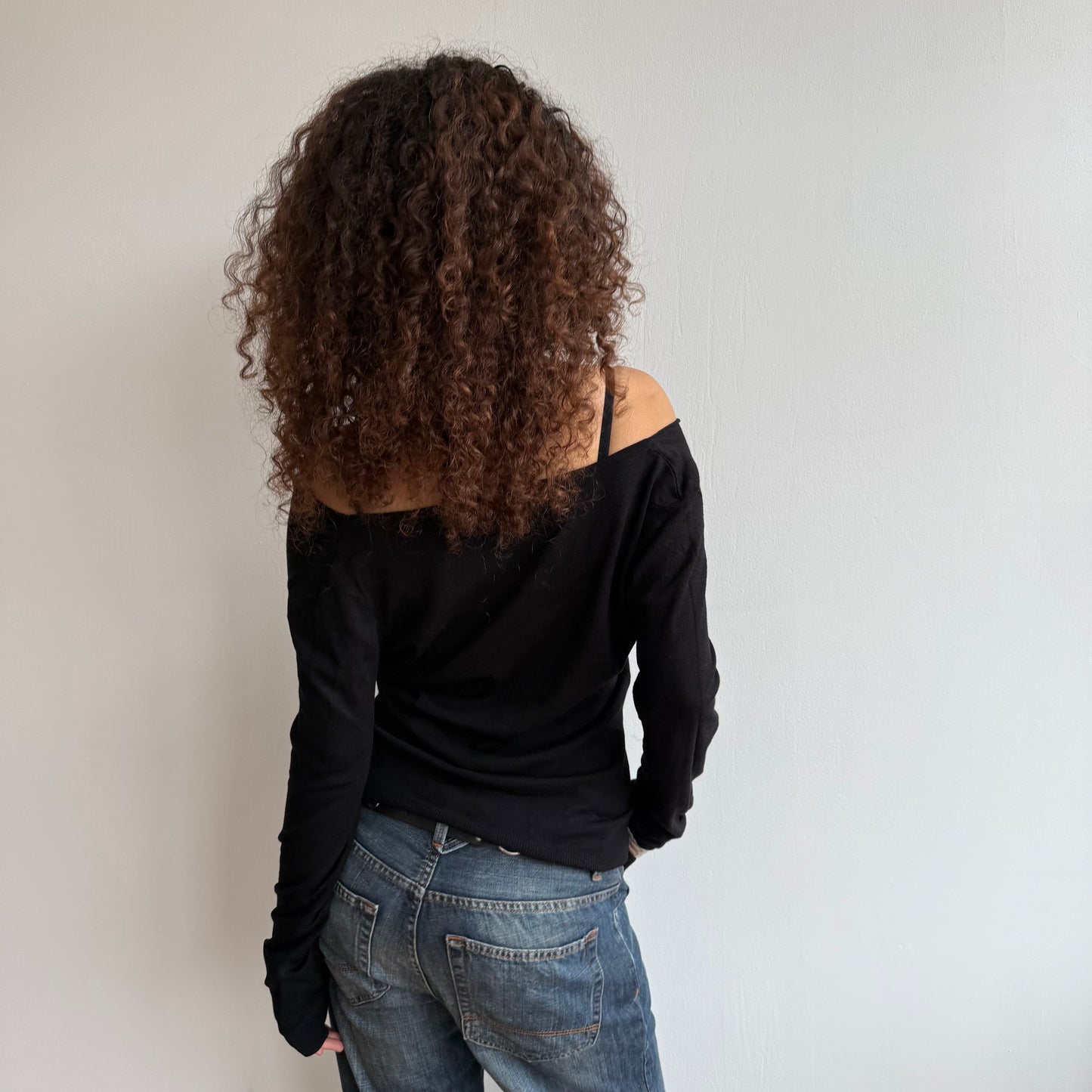 Black slouchy knit - Size S