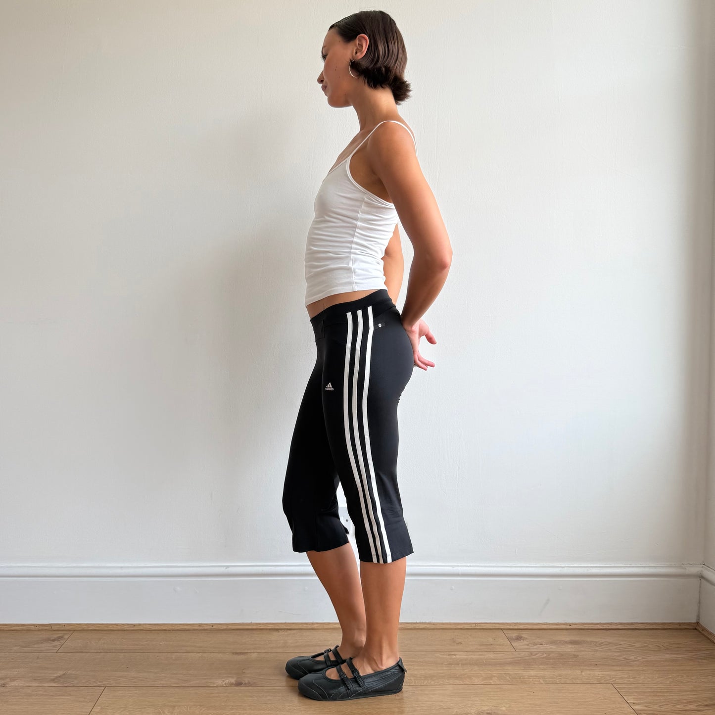 Black Adidas capris - Size S