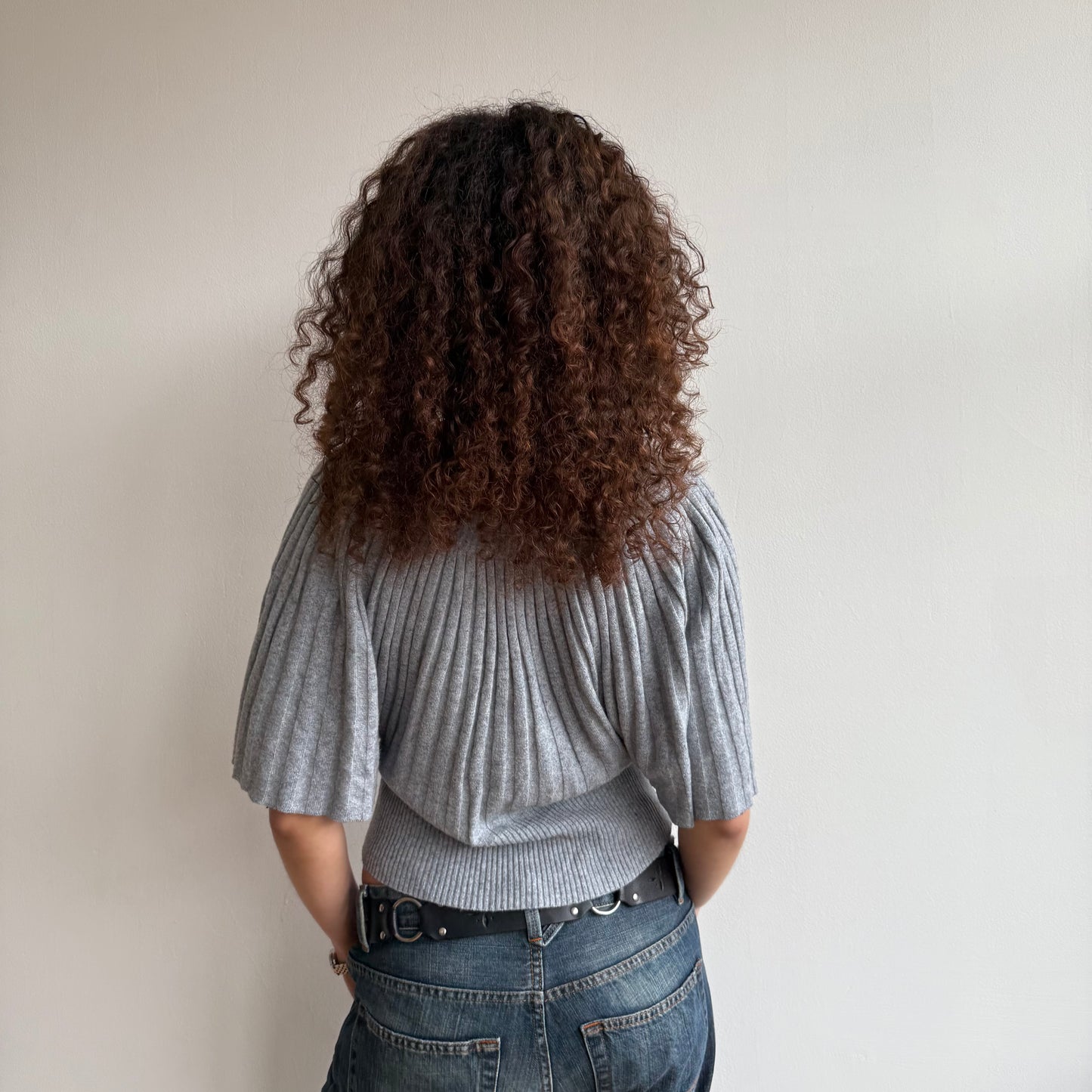 Light grey batwing knit - Size S