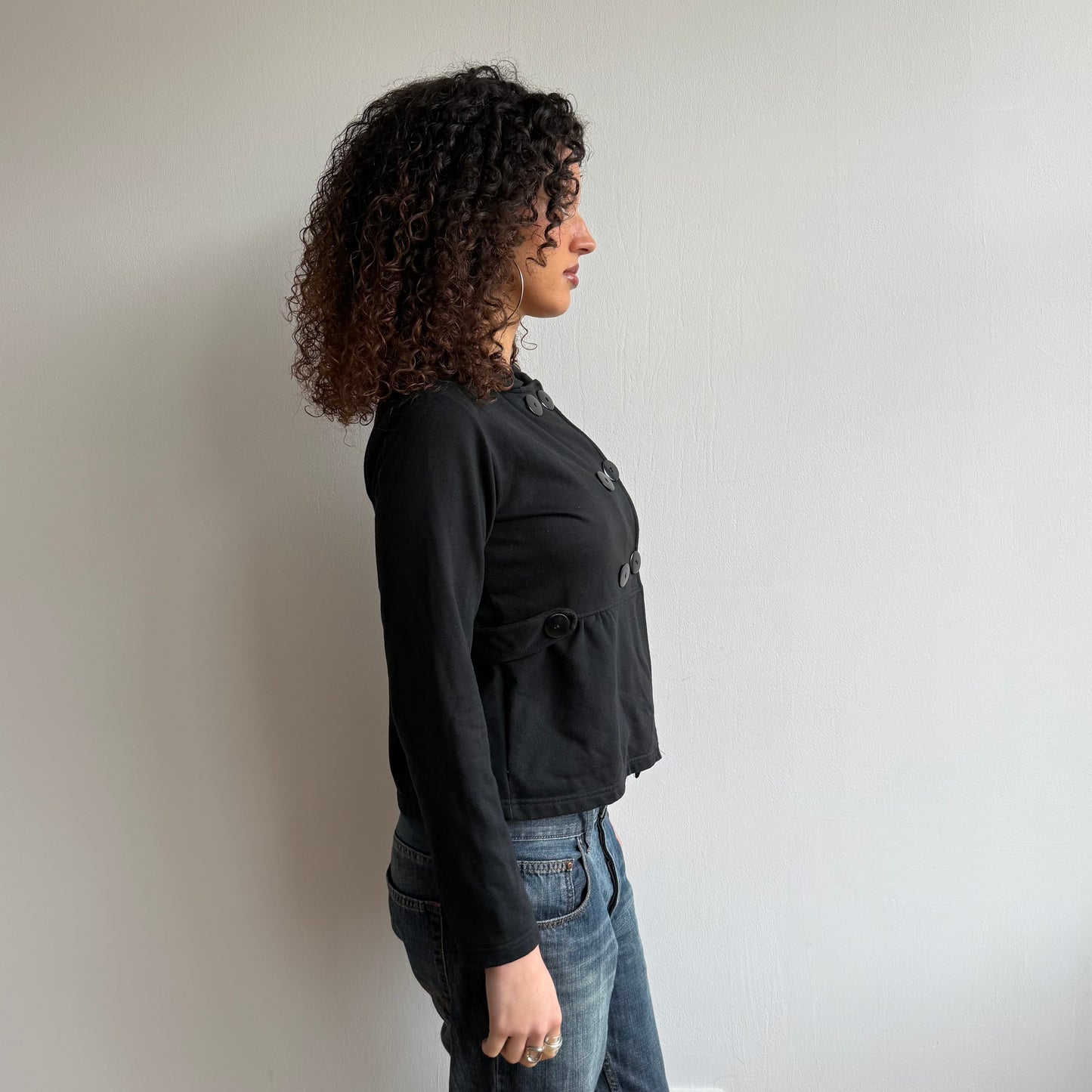 Black peacoat jumper - Size S/M
