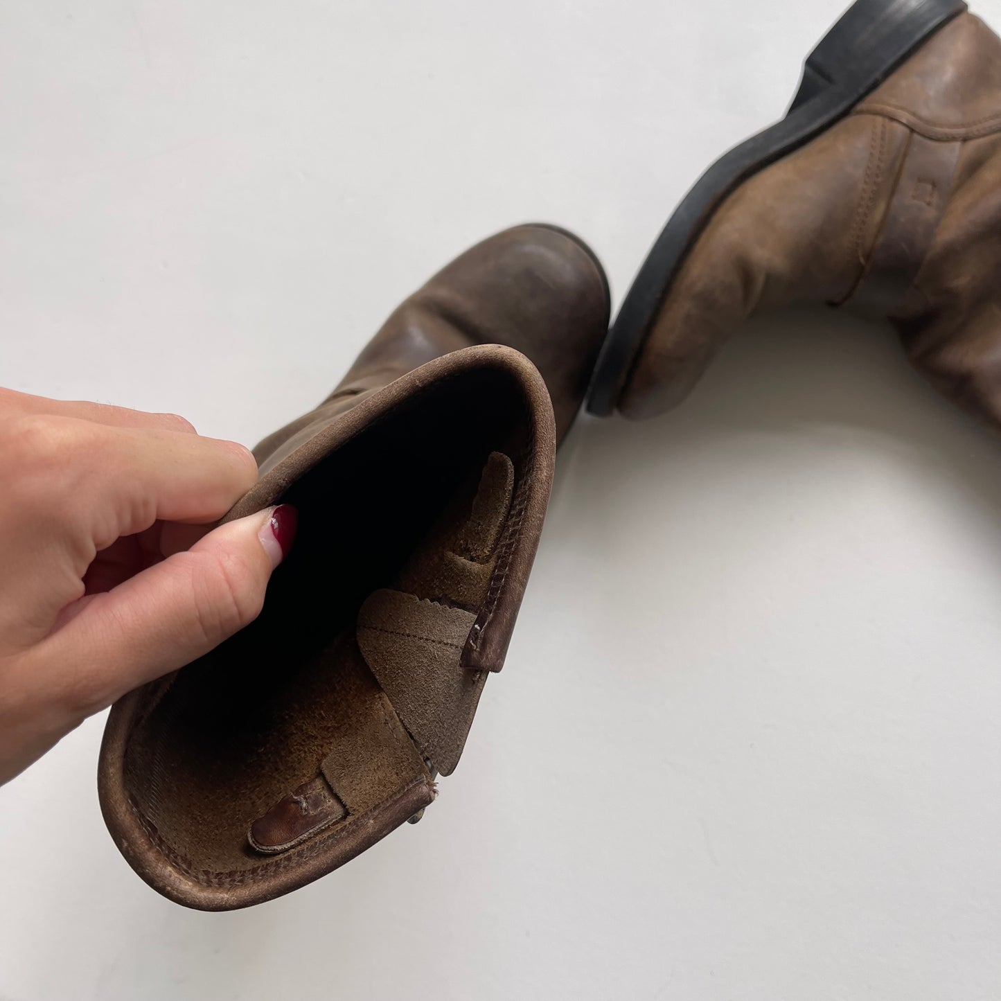 Brown Harley Davidson boots - Size UK6/EU39