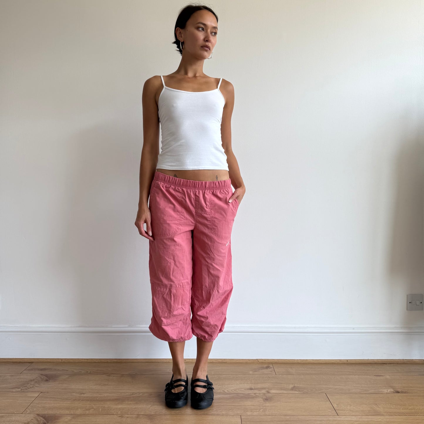 Pink Nike capris - Size S