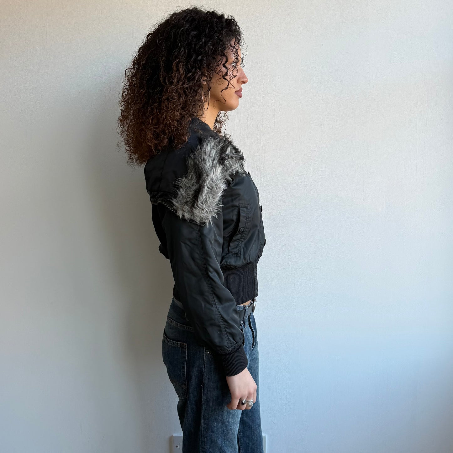 Black Avirex flight bomber - Size M