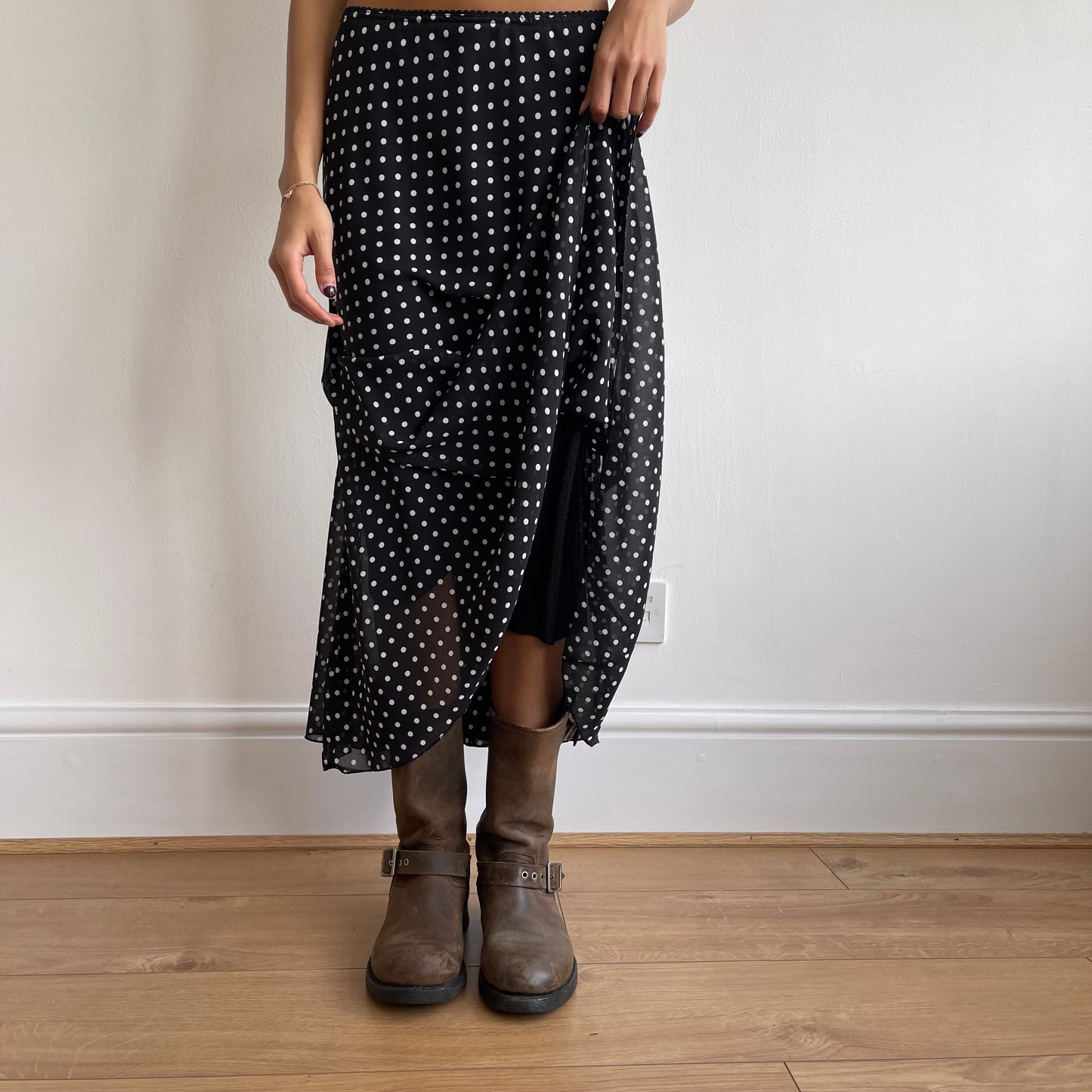 Polka dot midi skirt - Size S/M