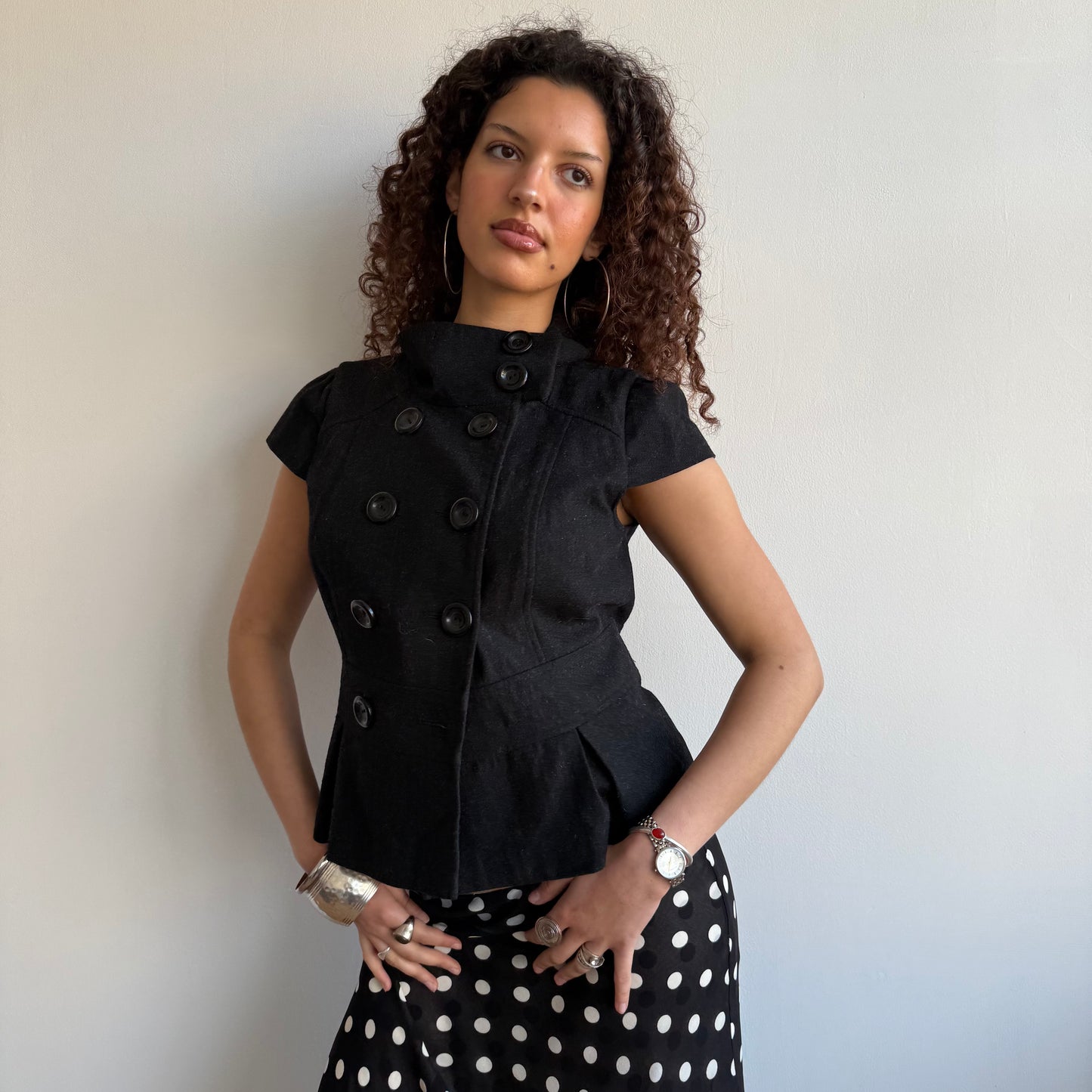 Short sleeve peacoat - Size M