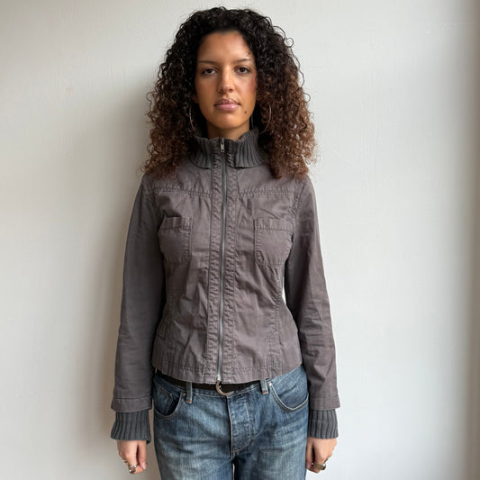 Charcoal grey cargo jacket - Size M