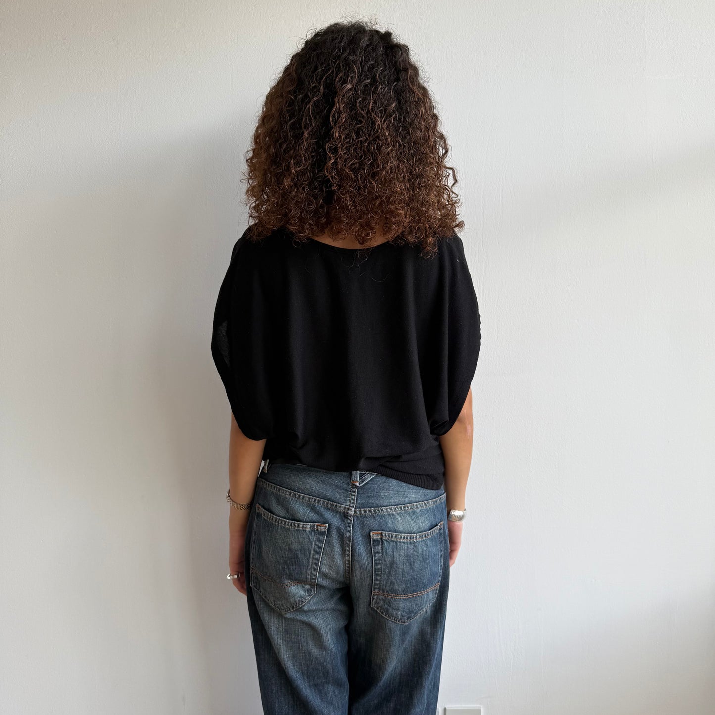 Black slouchy knit - Size M