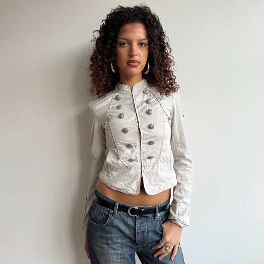 Beige military jacket - Size S