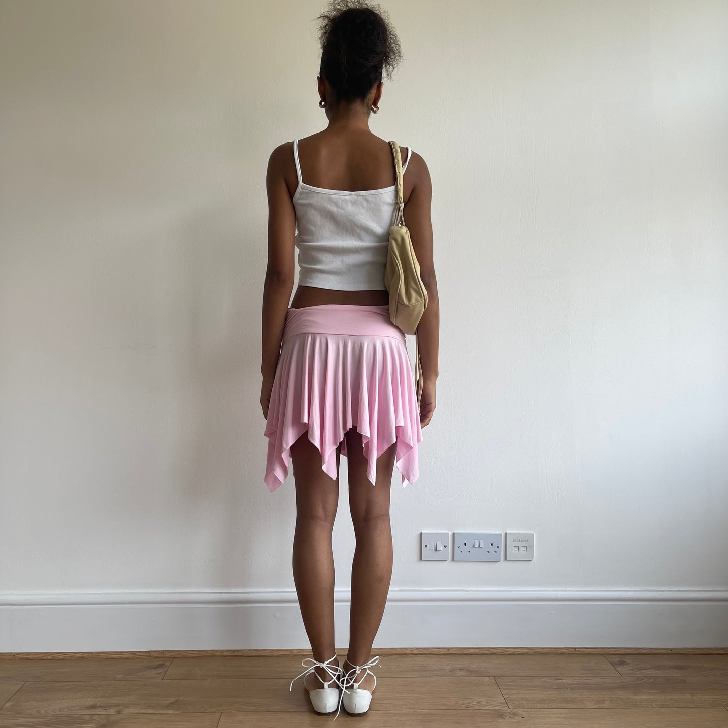Pink asymmetric fairy skirt - Size S