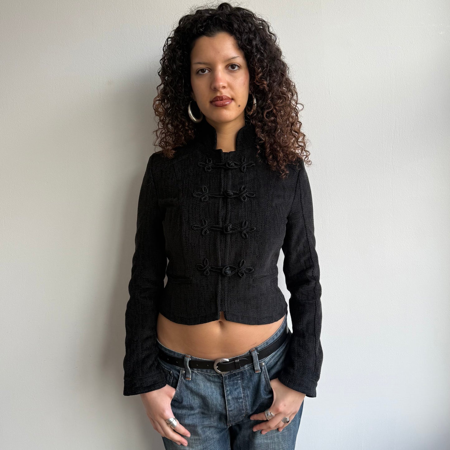 Charcoal clasp jacket - Size S
