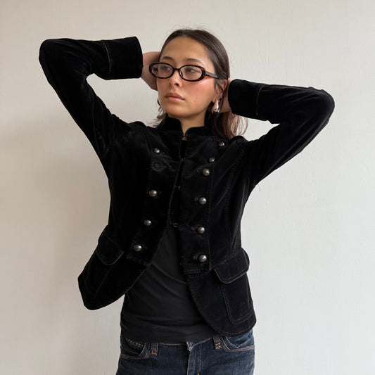 Velvet military jacket - Size S