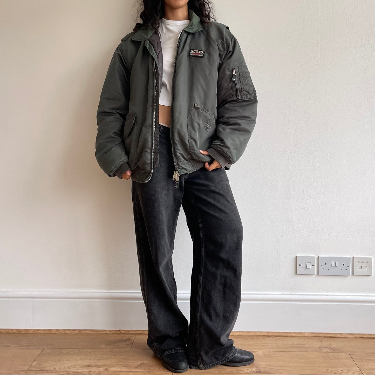 Khaki SCOTT bomber - Size XL