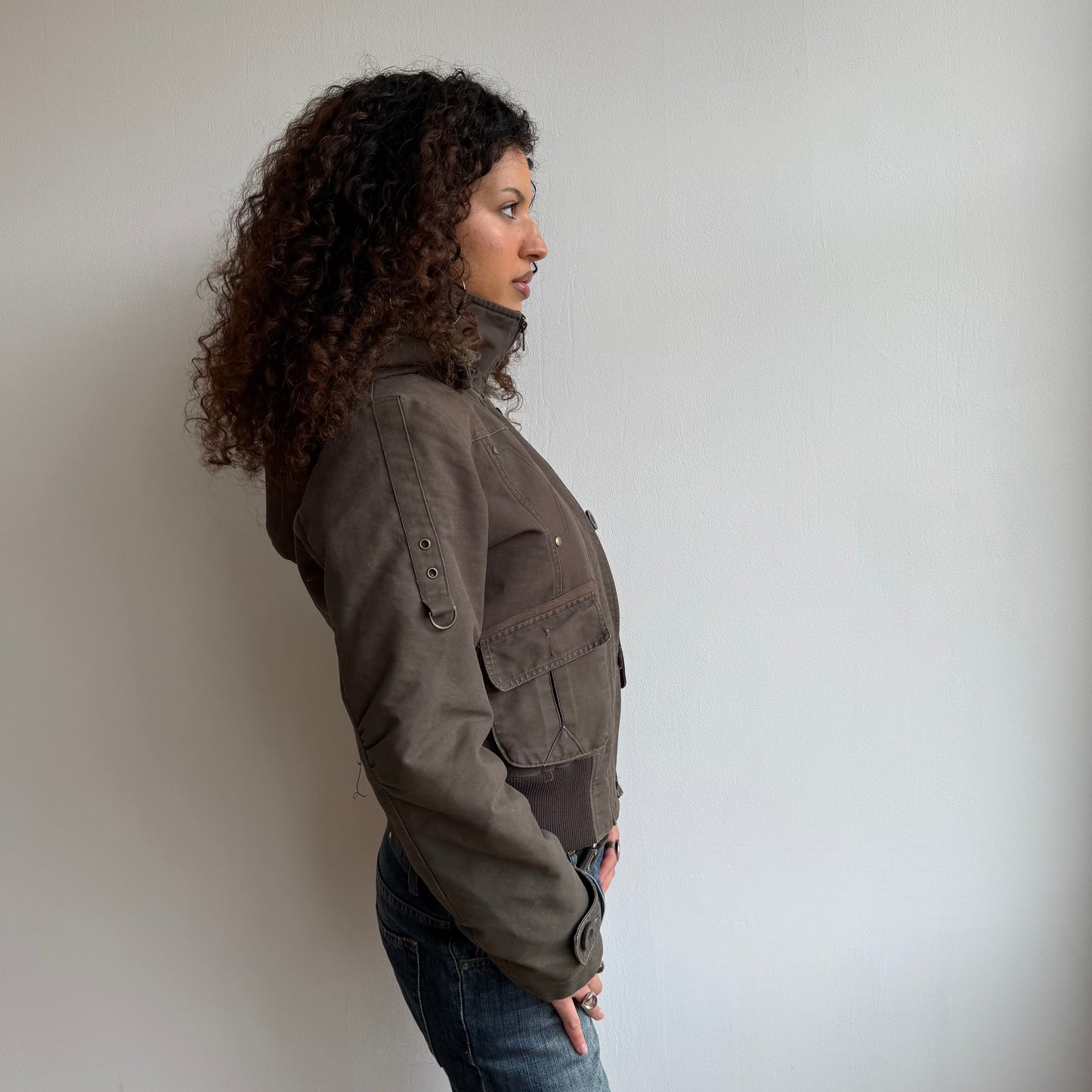 Brown bomber jacket - Size M