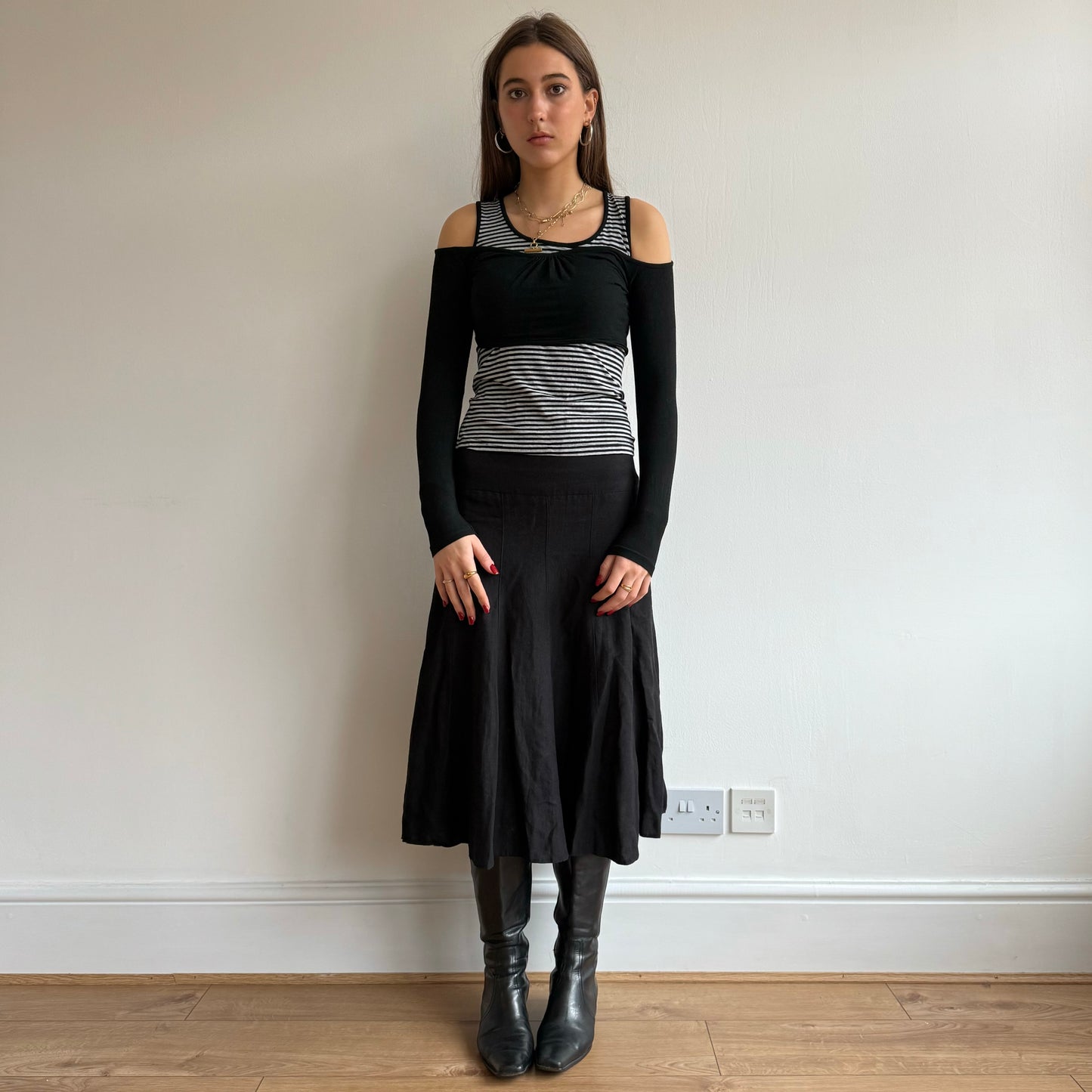 Stripe double layer top - Size S