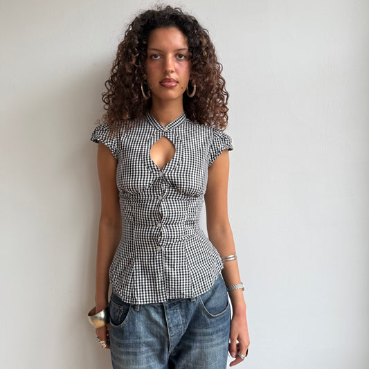 Miss Sixty gingham top - Size XS