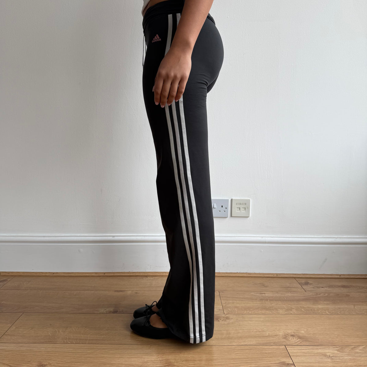 Adidas fold waist yoga pants - Size S