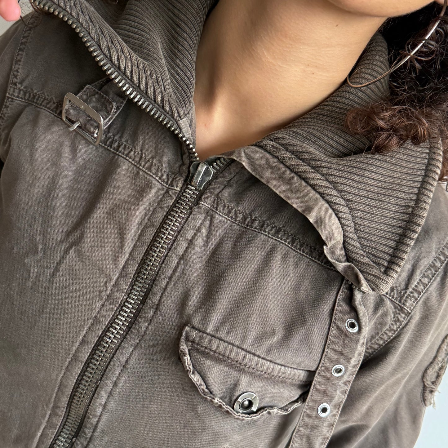 Brown cargo bomber - Size S/M