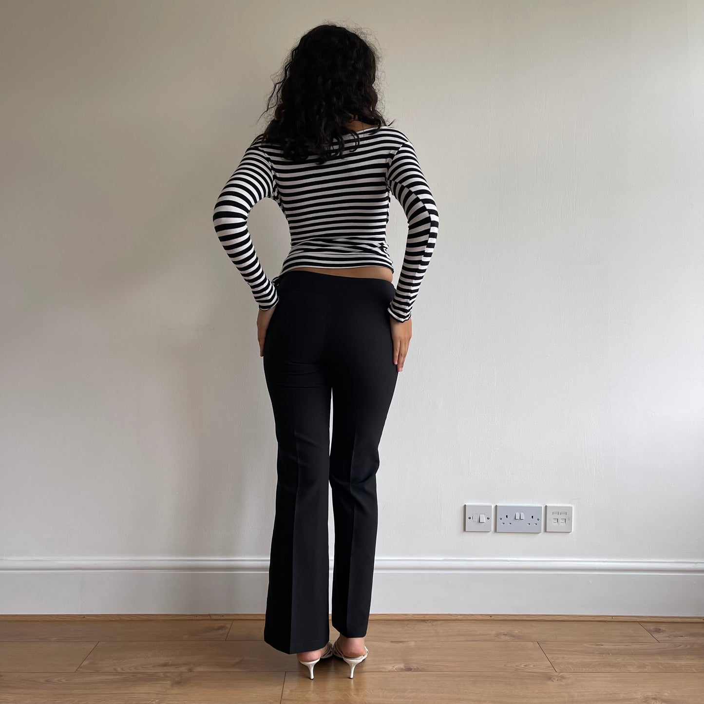 Black O-Ring trousers - Size S