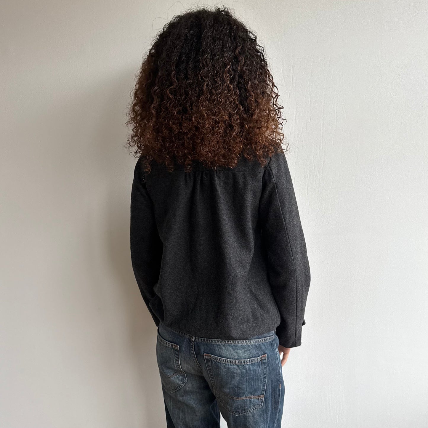 Charcoal swing coat - Size M