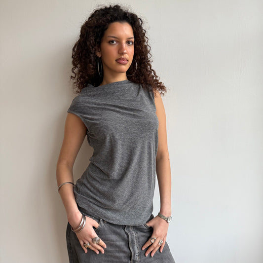 Grey asymmetric top - Size M