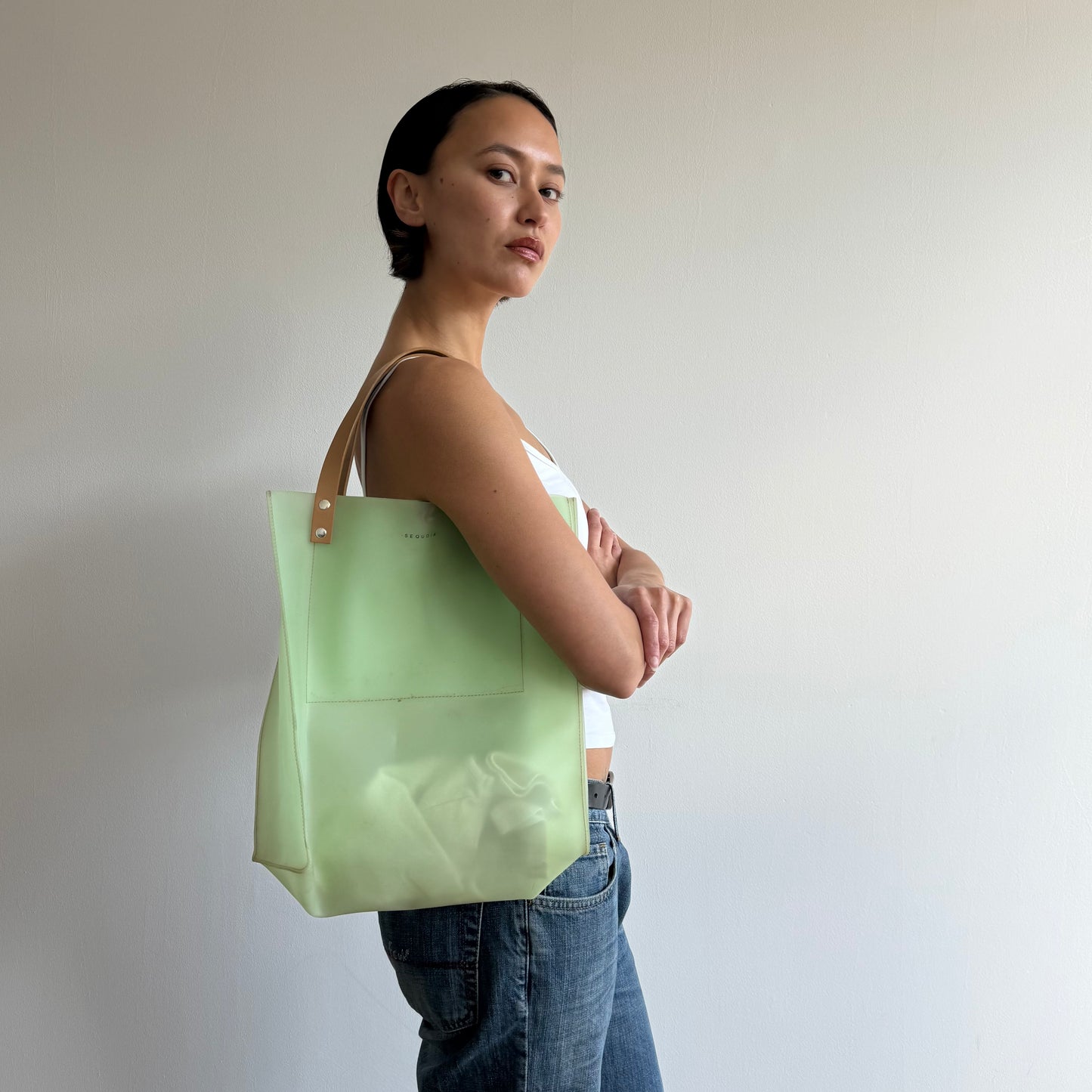 Mint jelly tote bag - One Size