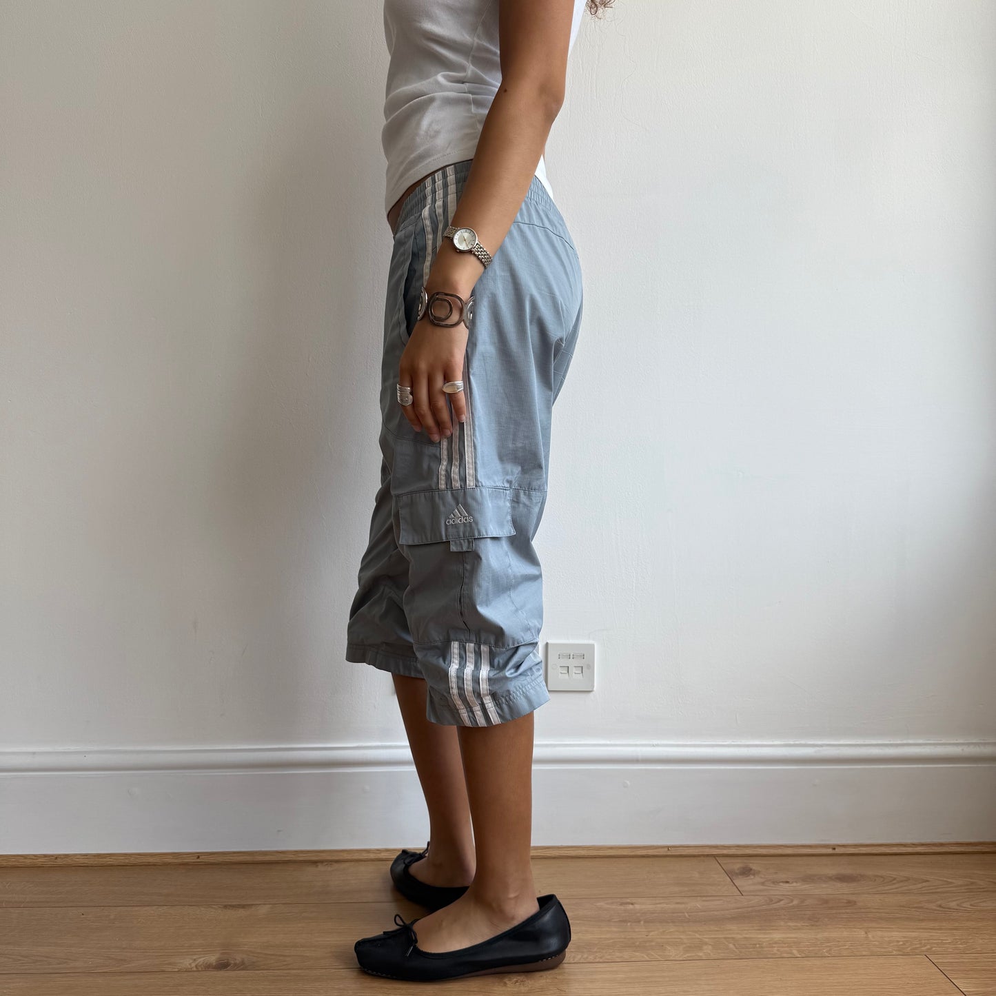 Grey Adidas capris - Size S