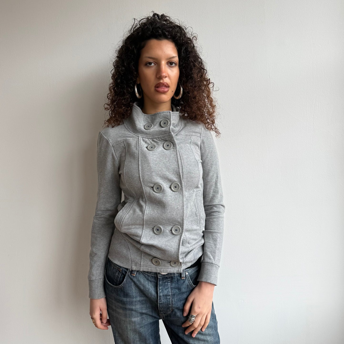 Grey peacoat jumper - Size M