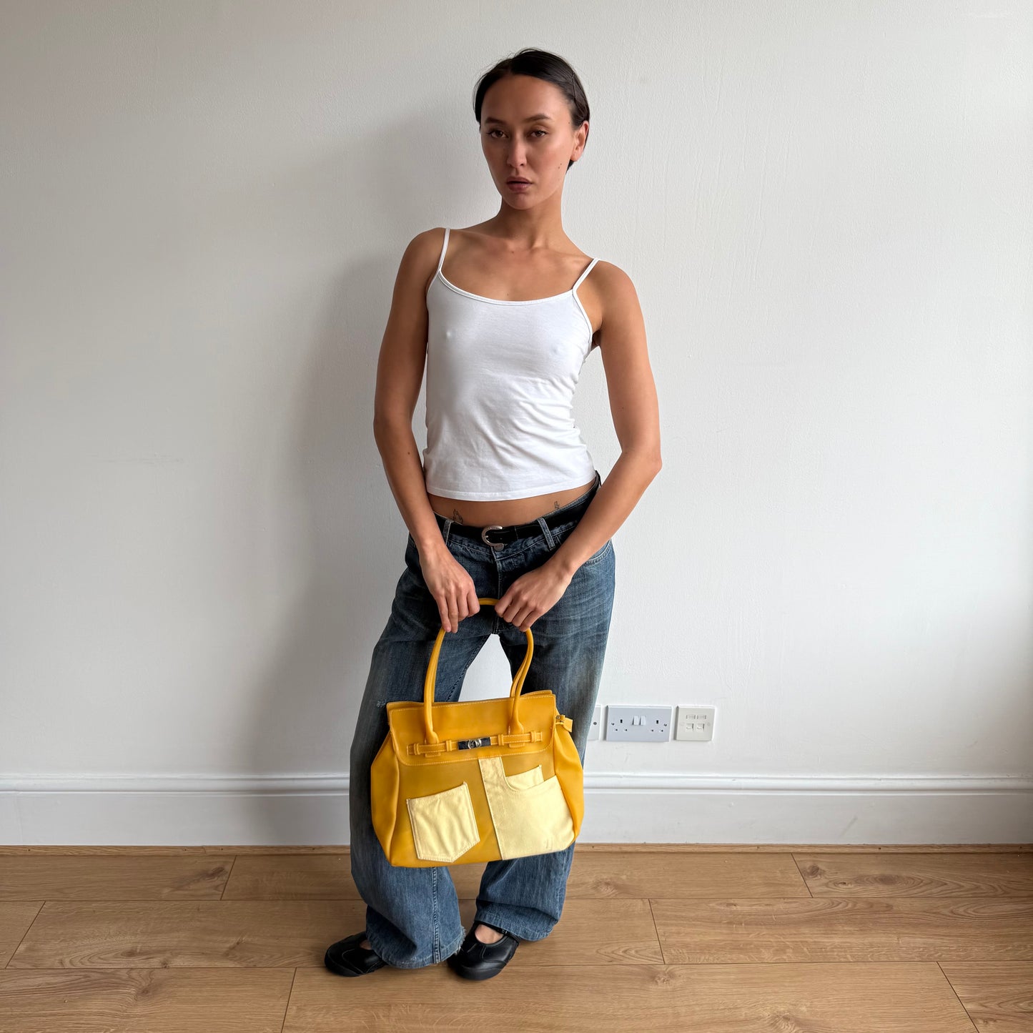 Orange jelly ‘firkin’ bag - One Size