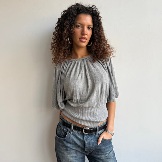 Dark grey batwing knit - Size M