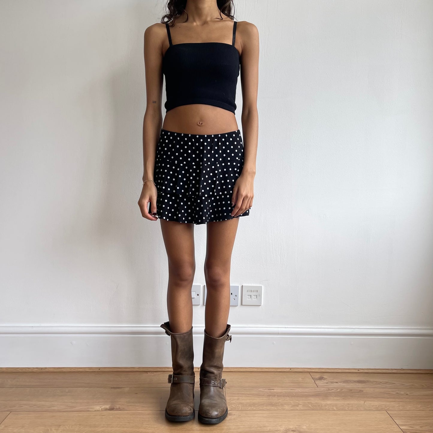 Polka dot rara mini skirt - Size XS