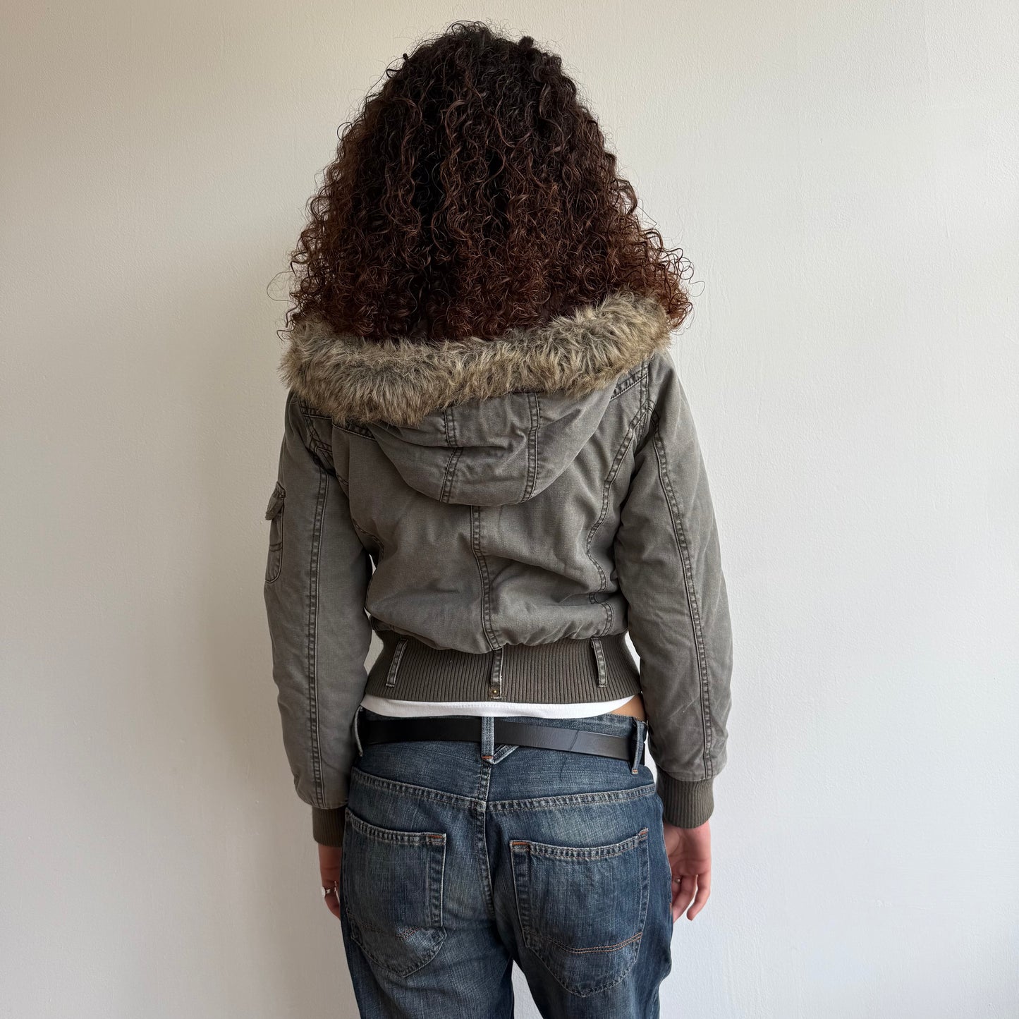 Khaki bomber jacket - Size S
