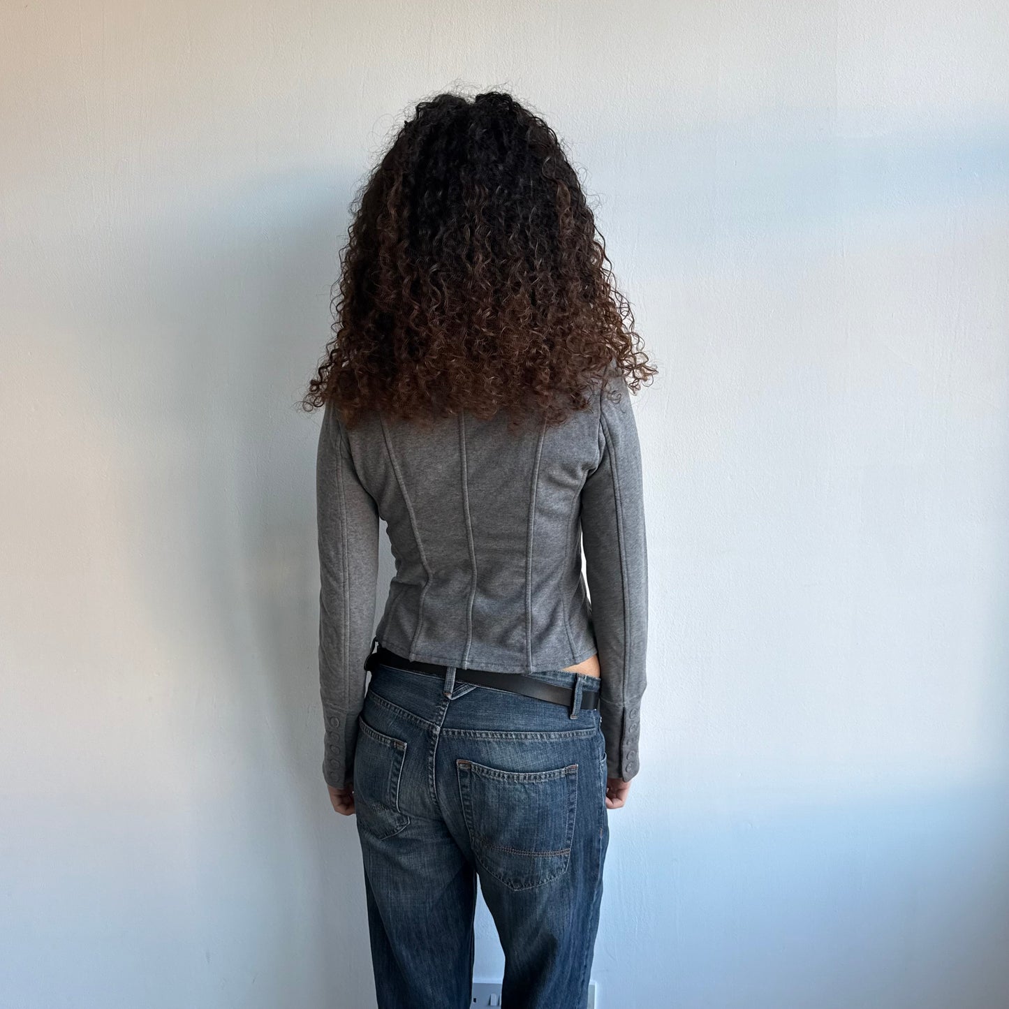 Grey double breasted jumper - Size S