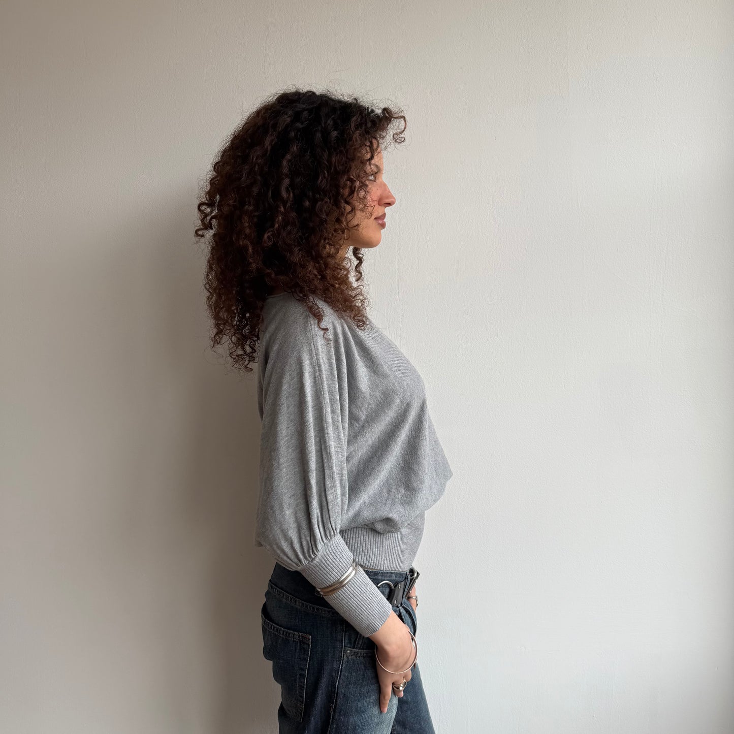 Grey slouchy knit - Size M