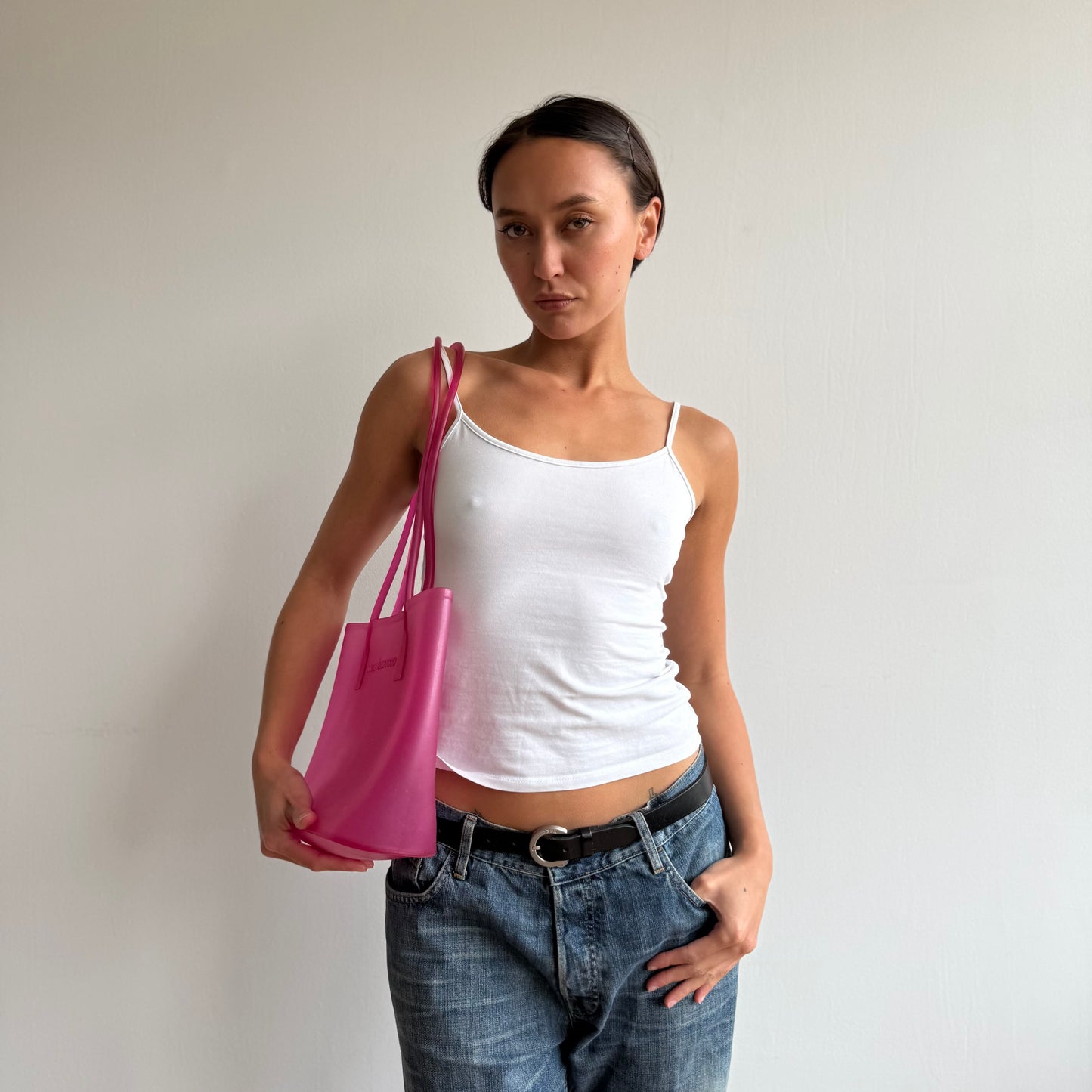 Hot pink jelly bag - One Size
