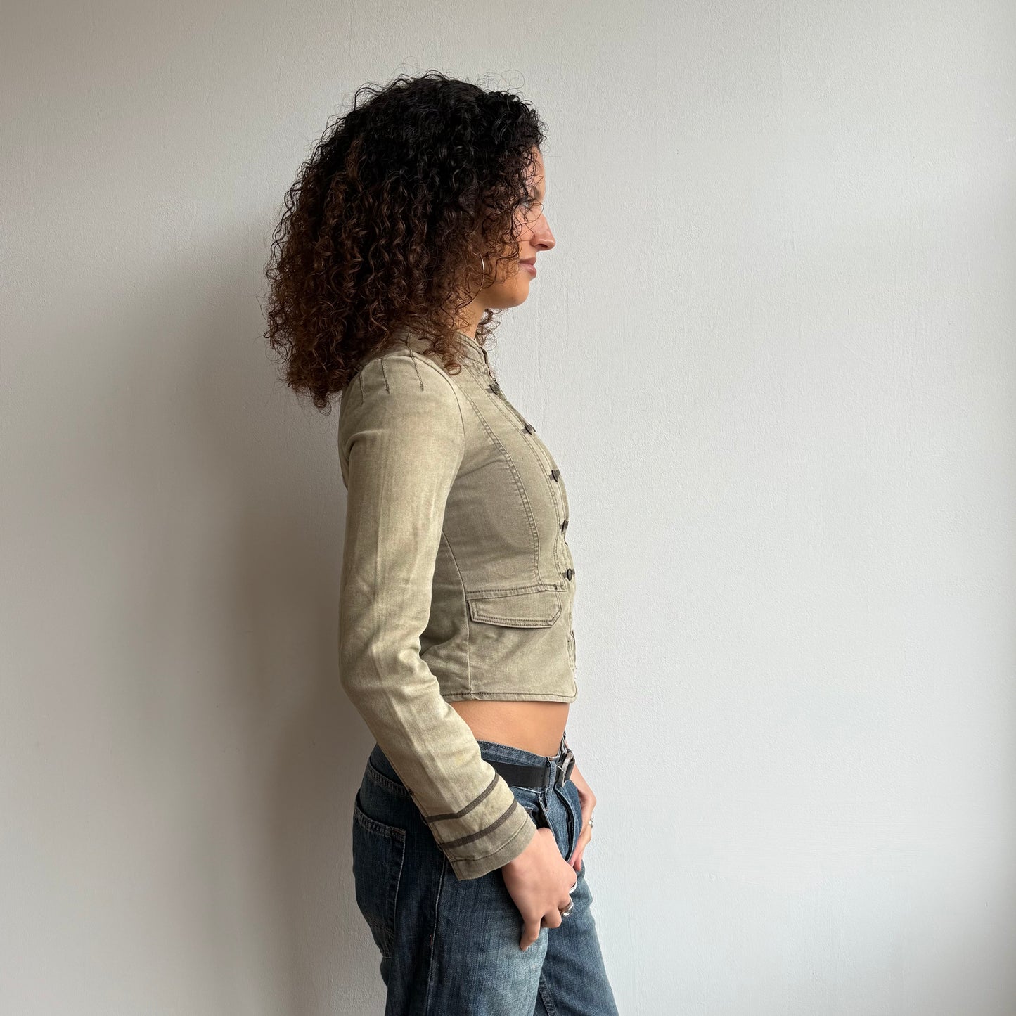 Khaki military jacket - Size XS