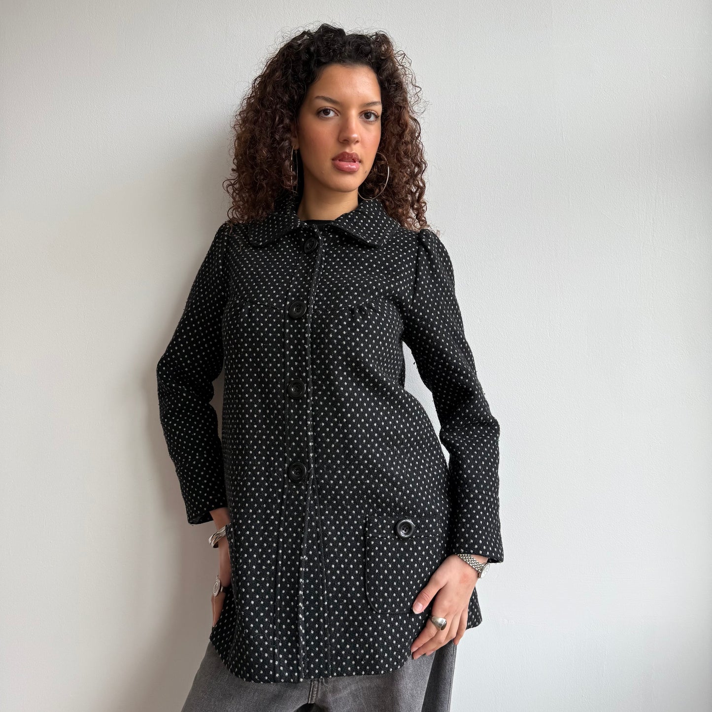 Polka dot coat - Size XS + S