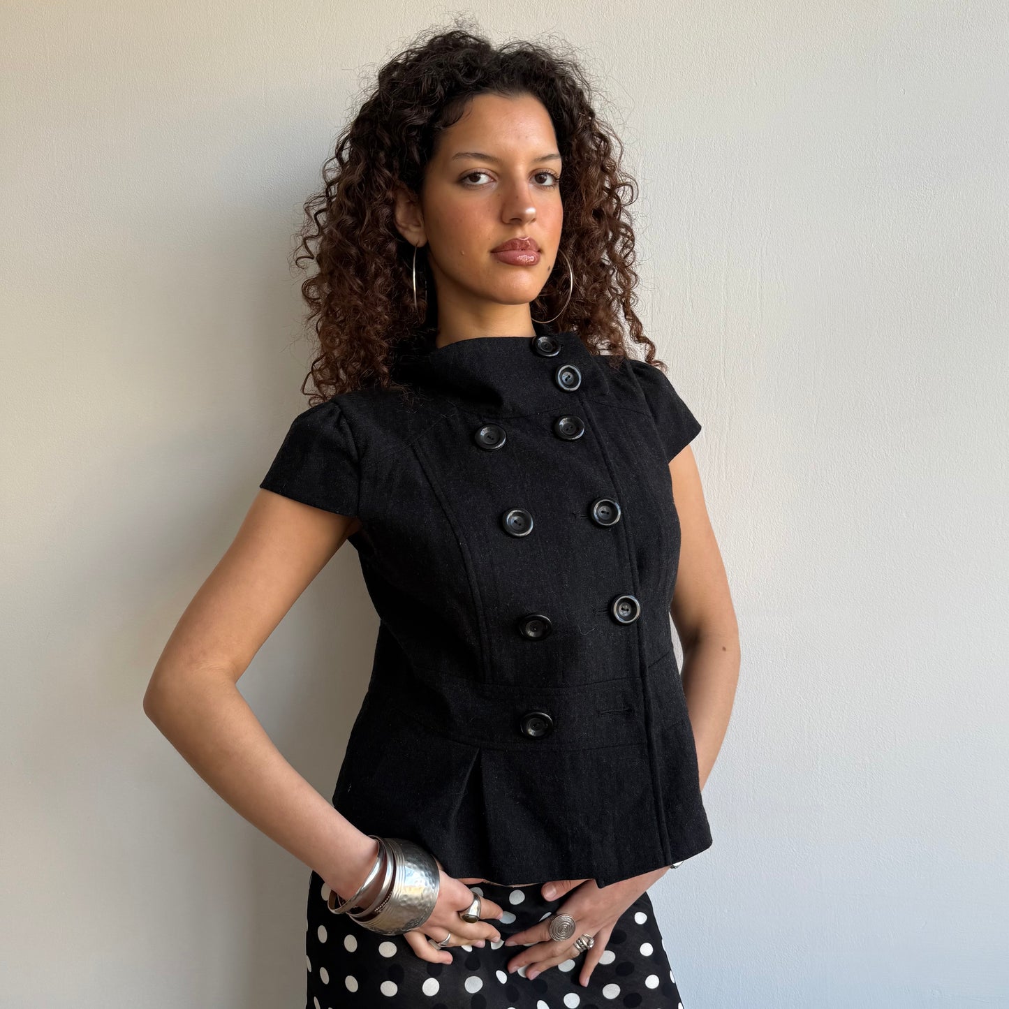 Short sleeve peacoat - Size M